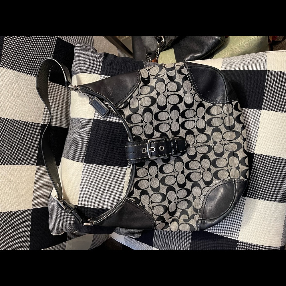 Coach canvas shoulder bag